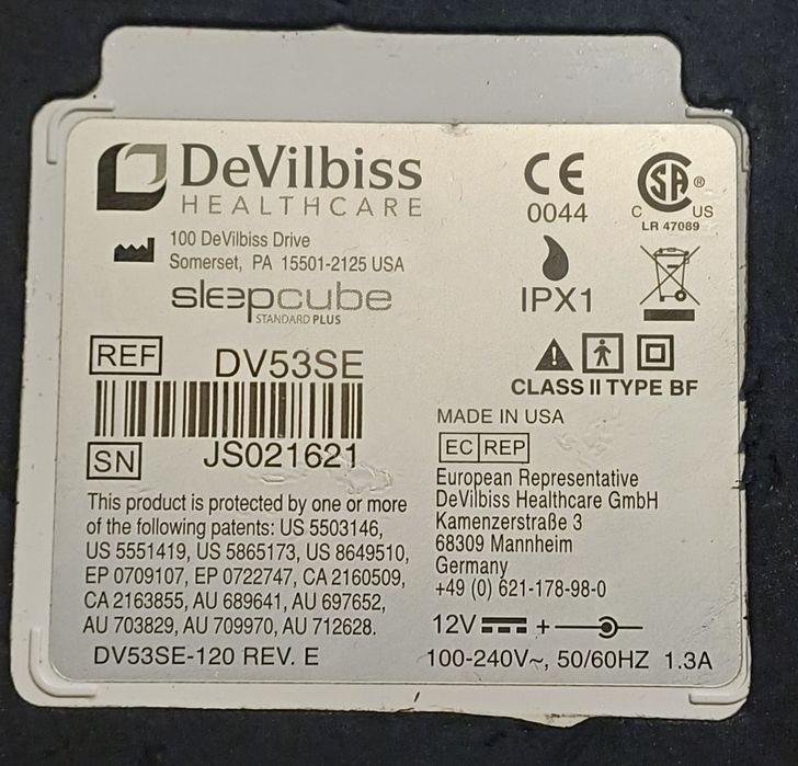 CPAP DeVilbiss SleepCube Standard Plus | Kompletny Zestaw