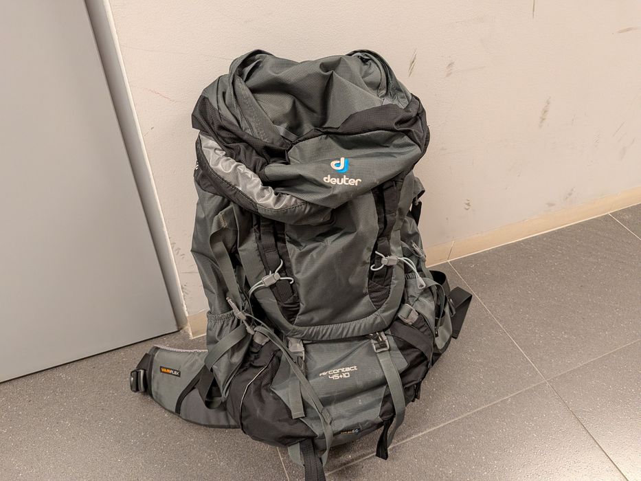 Plecak turystyczny Deuter Aircontact 45+10 – użyty tylko raz