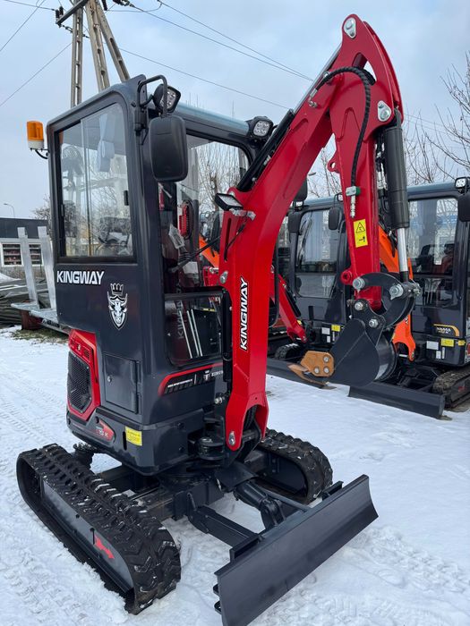 NOWA Minikoparka Koparka KUBOTA S15K Rozsuwane GĄS Ramię SKR 3 Łyżki