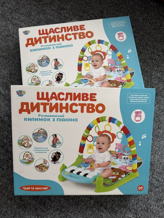 Розвиваючий килимок для немовлят з піаніно