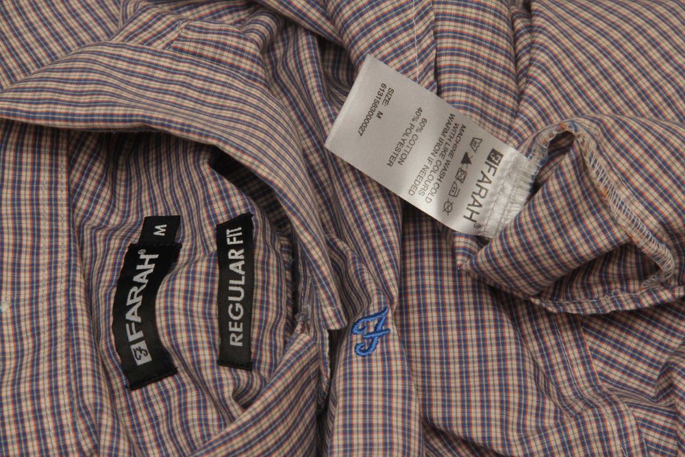Farah рр M regular fit рубашка из хлопка 2-ply