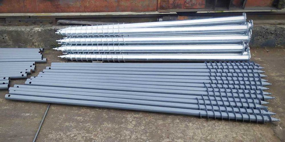 Сваи винтовые, геошуруп, гвинтові палі, монтаж, винтовой фундамент