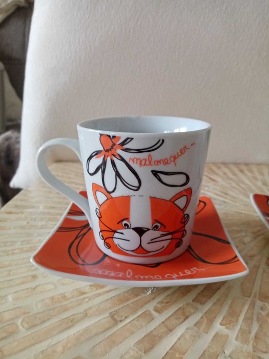 Conjunto de chávenas de chá