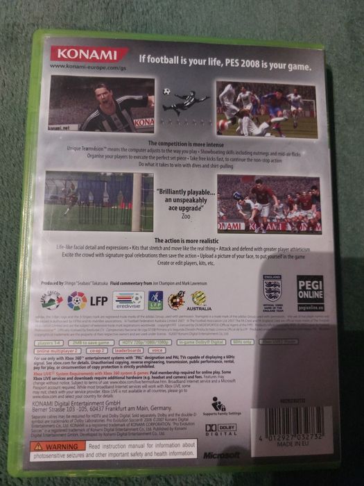 PES 2008 Xbox 360