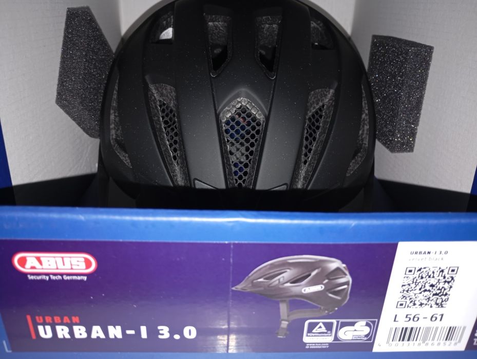 Nowy kask rowerowy Abus Urban I 3.0 za pół ceny - L 56-61