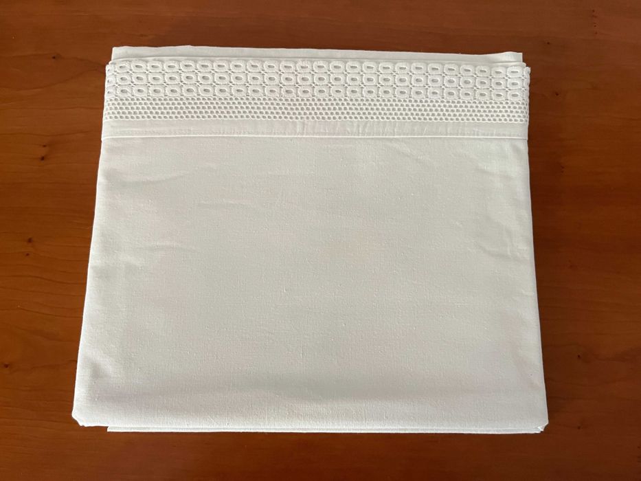 Lençol com Renda - Cama Casal