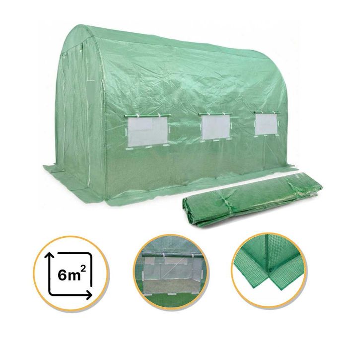 Плівка для теплиці 6м2, 9м2, 10м2 армована зелена