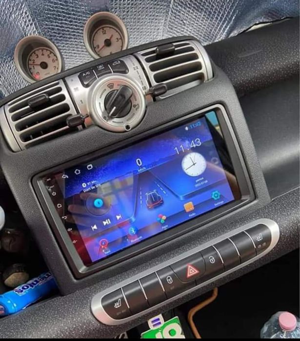 Rádio Android 14 com GPS Smart Fortwo W451 (Artigo Novo)
