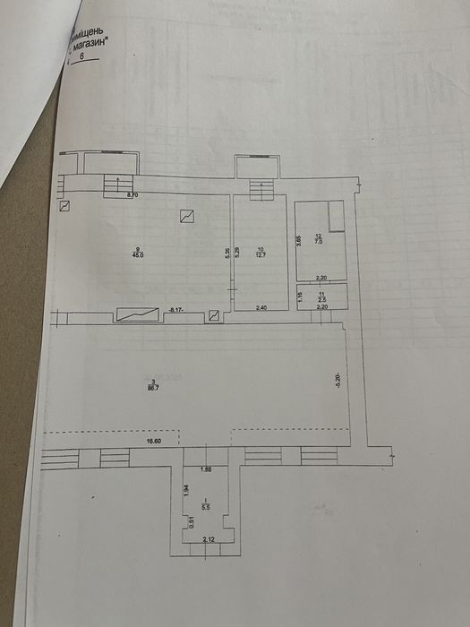 Оренда, продаж комерційного приміщення 270 кв.м.