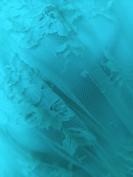 Vestido azul turquesa  cerimónia comprido