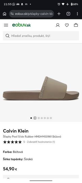 Calvin Klein оригінал чоловічі шльопанці