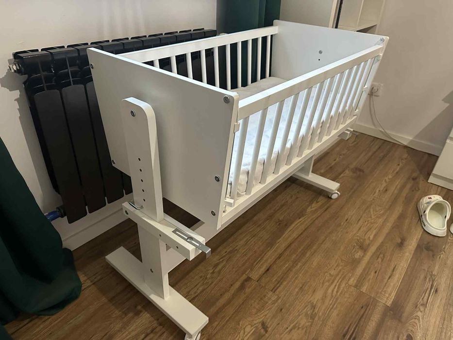 Łóżko dostawka kołyska dla noworodka i niemowlaka z materacem nowe
