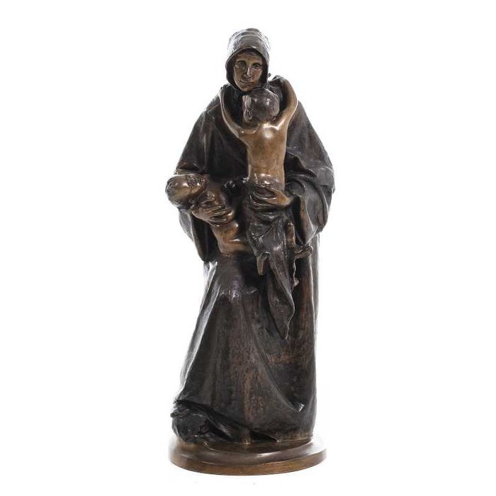 Escultura Angústia - Teixeira Lopes