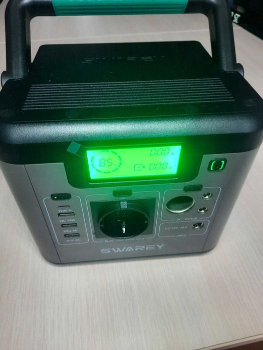 В наявності! Зарядна станція Swarey S500 Pro 518 Вт Резервне живлення