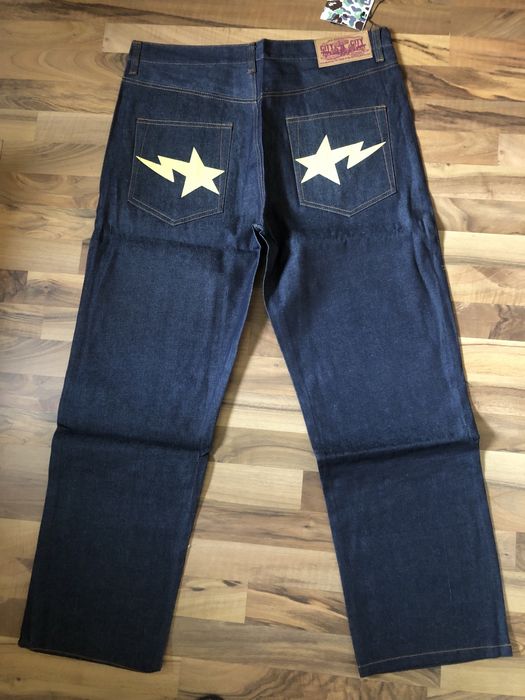 Джинсы BAPE  Бейп .evisu .Только ! большие размеры