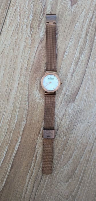SKAGEN 358SRRD Damski Zegarek na bransolecie złoty