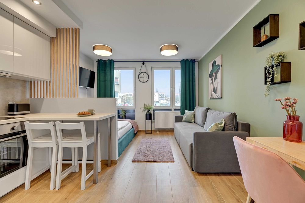Nowoczesne Studio w pełni wyposażone w centrum z parkingiem | 29 m² | Gdańsk | Dostępne od 1 października