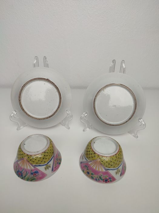 Par de chávenas em Porcelana Chinesa