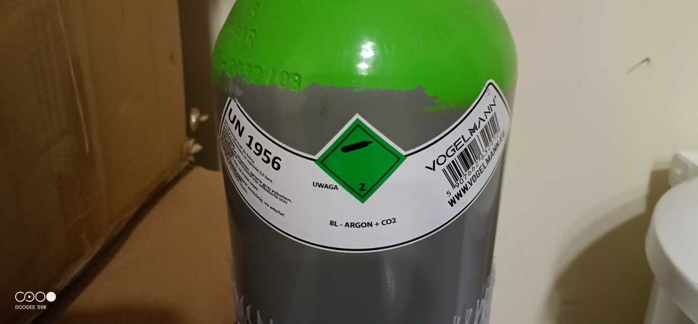 Argon garrafas de gas argon, argon/co2, nitrogenio de 8 e 10 litros
