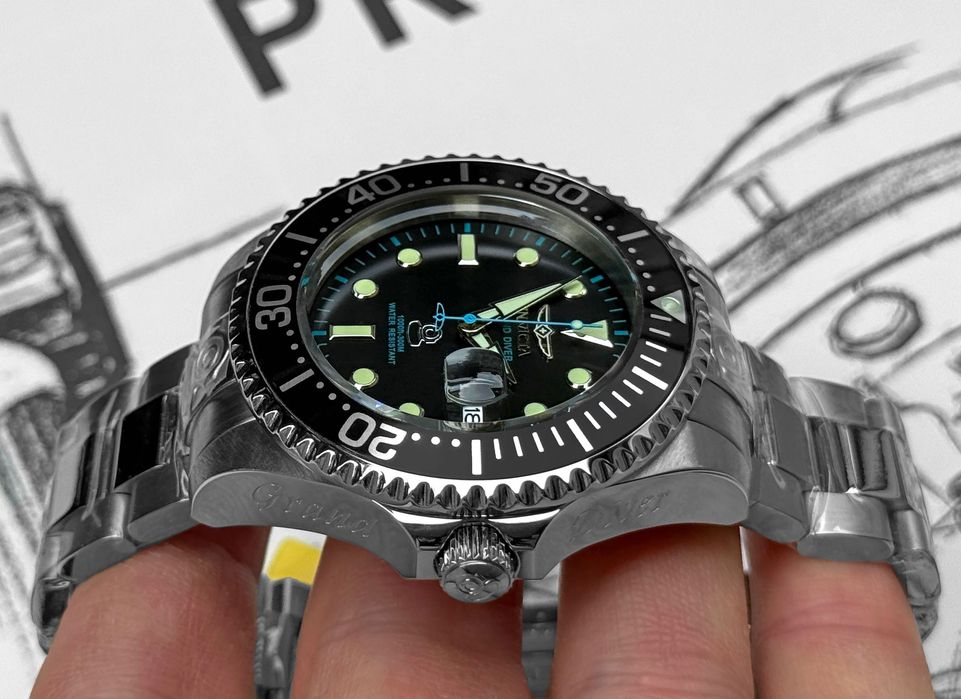 Механічний чоловічий годинник Invicta 27610 Grand Diver Automatic 47 мм. 300 MT.