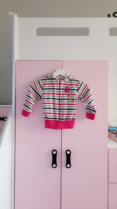 Nowa bluza 110 dziewczęca dla dziewczynki z kapturem