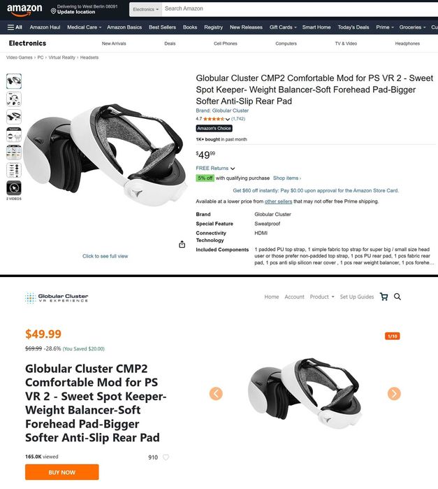 ‼️ PlayStation VR2 (PS VR2) набір (10-in-1) Globular Cluster CMP2