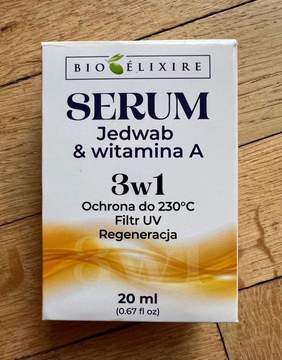 Serum do włosów Jedwab + Witamina A + Filtr UV 40 ml