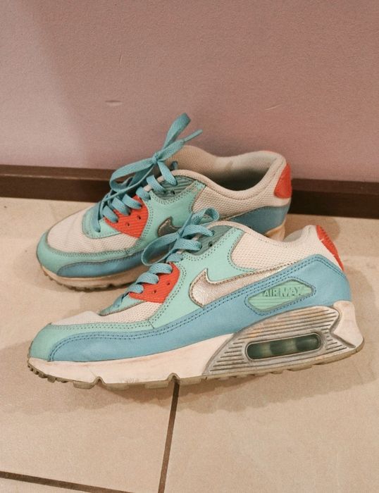 Buty sportowe sneakersy damskie Nike Air Max kolorowe r. 38.5