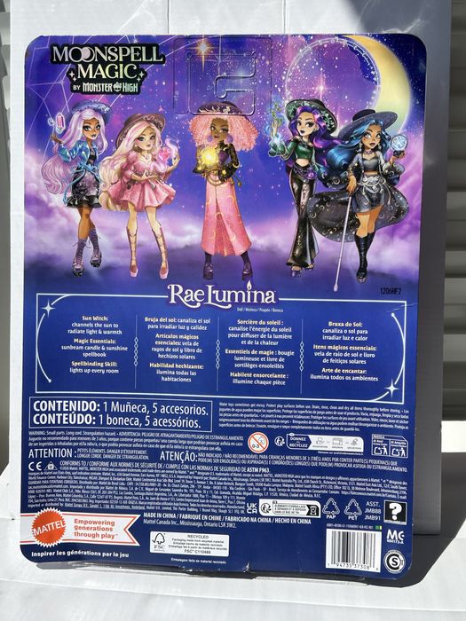 Лялька Monster High Moonspell Magic Rae Lumina Сонячна Відьма JMB91 Рей Люміна Монстер Хай Місячна Магія JNM26