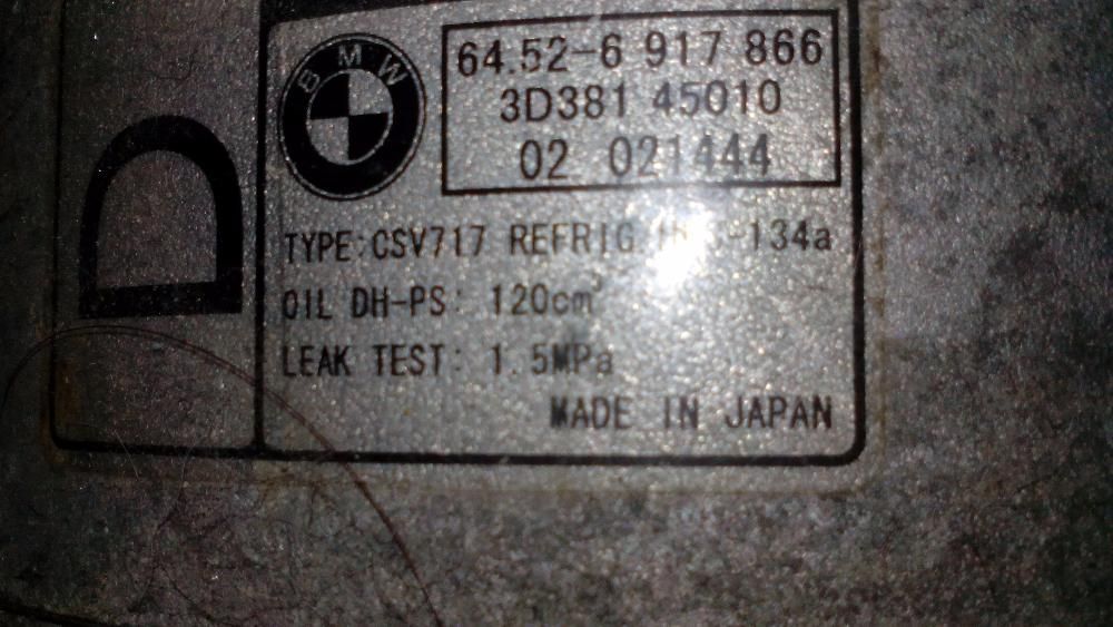 compressor ar condicionado bmw