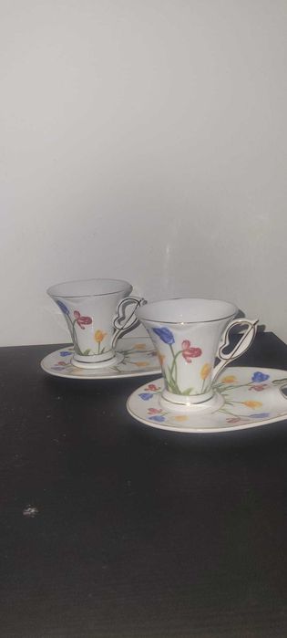 Par de Chávenas de Chá "Snack Set"