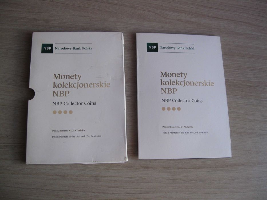 Monety kolekcjonerskie NBP Polscy malarze XIX i XX - Album 2 zł 4szt.