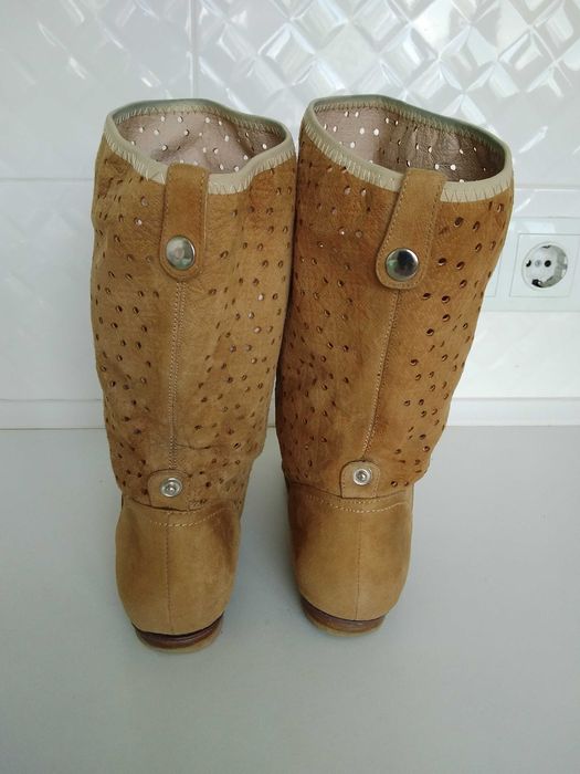 Сапоги женские, замшевые, р.37, 150 грн.