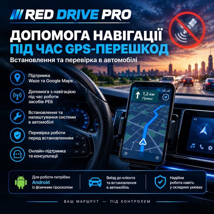ЗАХИСТ АВТОМОБІЛЬНОЇ НАВІГАЦІЇ ПІД ЧАС GPS-ПЕРЕШКОД GPS рішення для стабільної навігації при перешкодах