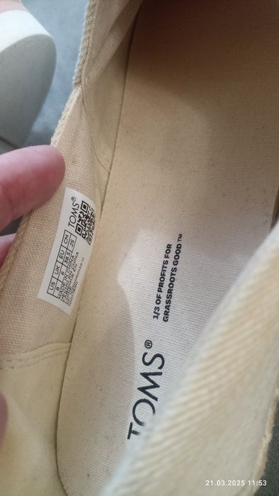 Еспадрильї Toms.