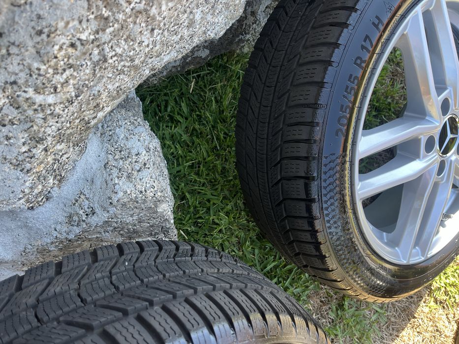 4 Jantes 17 Mercedes 5x112 - Com 4 Pneus (205/55/17)