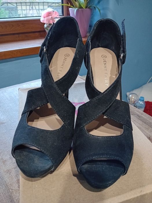 Sandały damskie czarne