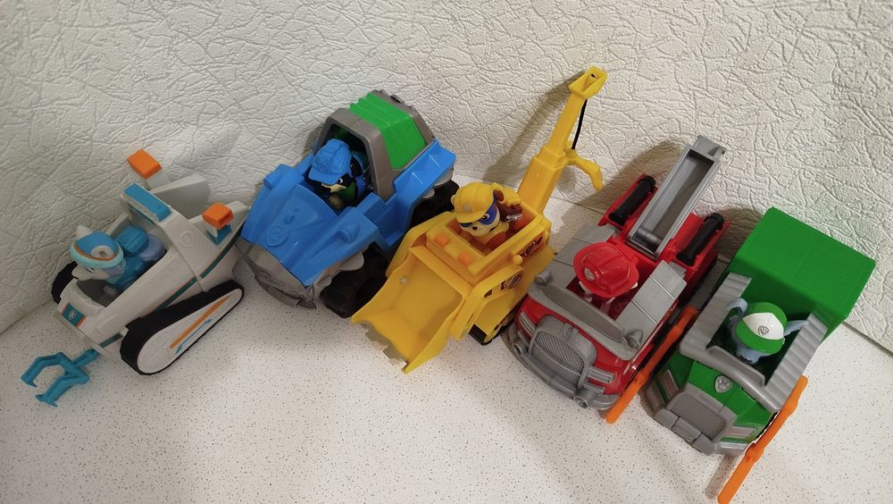 Рэкс,Крепыш,Рокки,Маршал,Эверест на машинах Щенячий патруль Оригинал