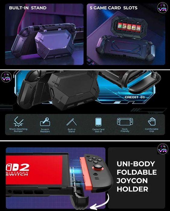 Nintendo Switch 2 чохол з підставкою 3-в-1 чехол, cover case