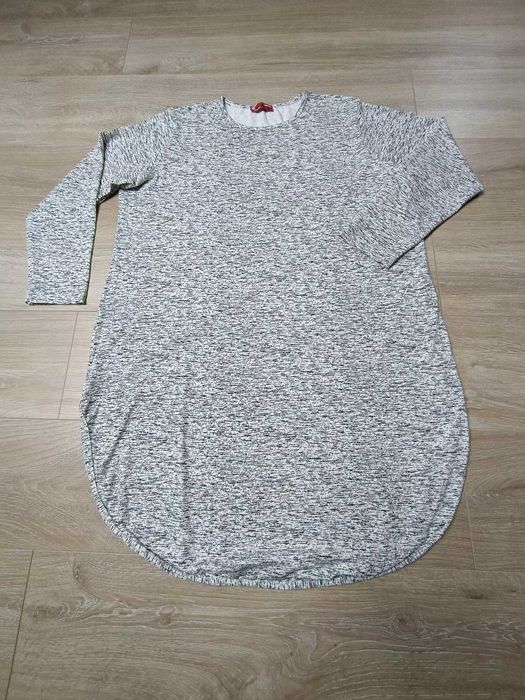 Sukienka plażowa tunika długi rękaw melanż 'Gulhan' XXL