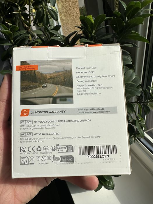 IZEEKER Kamera samochodowa WiFi Dashcam, mini kamera samochodowa 1440P