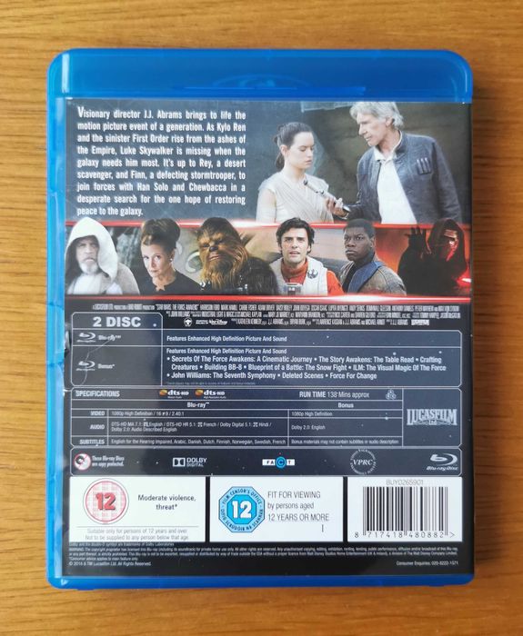 Star Wars: The Force Awakens (Przebudzenie Mocy) 2x Blu-ray (En) 2015
