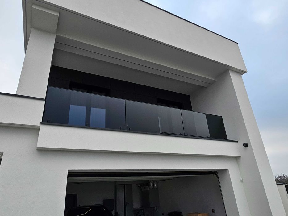 Balustrada całoszklana, balustrady ze szkła, balustrada francuska