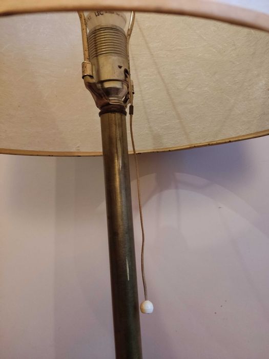 Lampa stara stołowa z abażurem