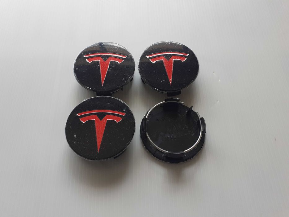 Centros/tampas de jante completos Tesla com 57 mm