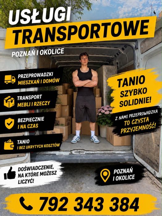 Przeprowadzki | Transport | Poznań i okolice | Tanio