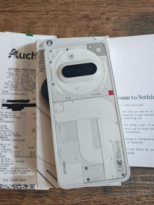 Nothing Phone 3A 5G 6.77" 8GB/128GB Dual Sim Branco Seminovo C/Garantia Aceito Retomas
