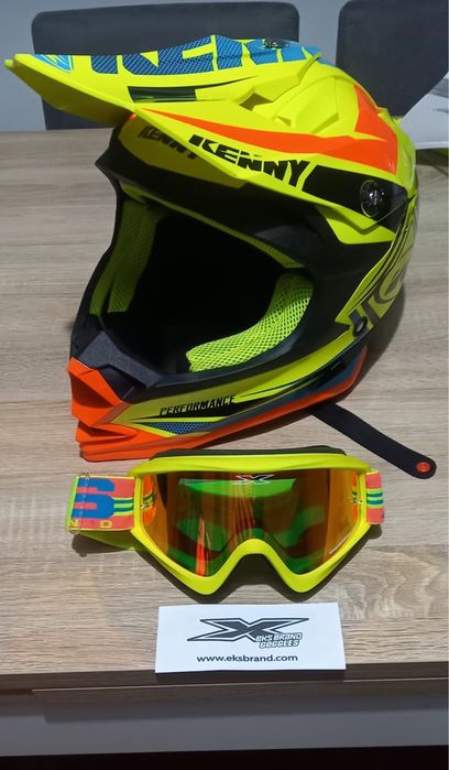 Capacete kenny e oculos