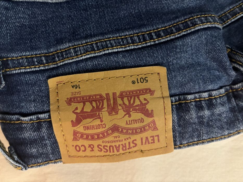 Calça ganga Levis - azul escuro, 16 anos/ XS