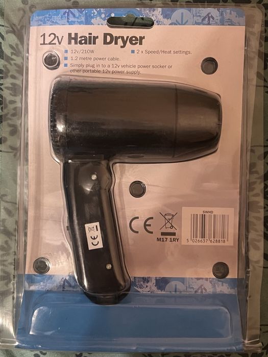 Фен для волосся автмобільний на 12вольт